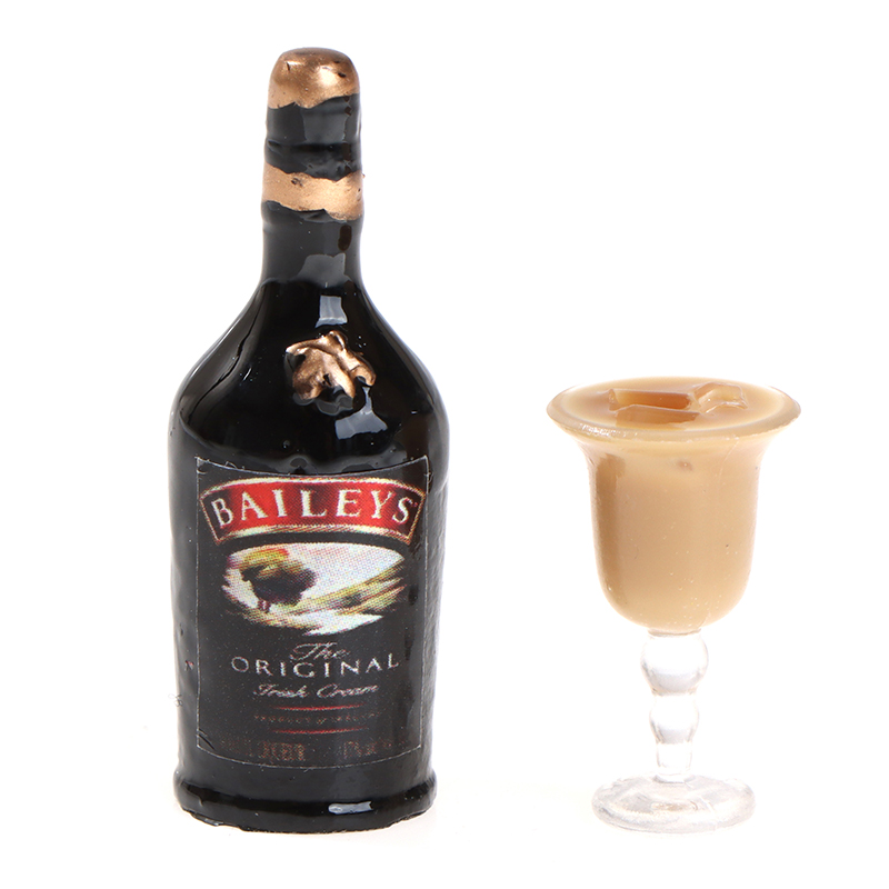 1 Bộ Chai Rượu Mini Trang Trí Nhà Búp Bê