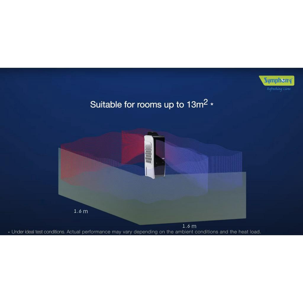 Quạt lạnh SYMPHONY Diet 3D 20L - Xoay 360, hẹn giờ, tạo Ion kháng khuẩn khử mùi - Bảo hành chính hãng 30 tháng