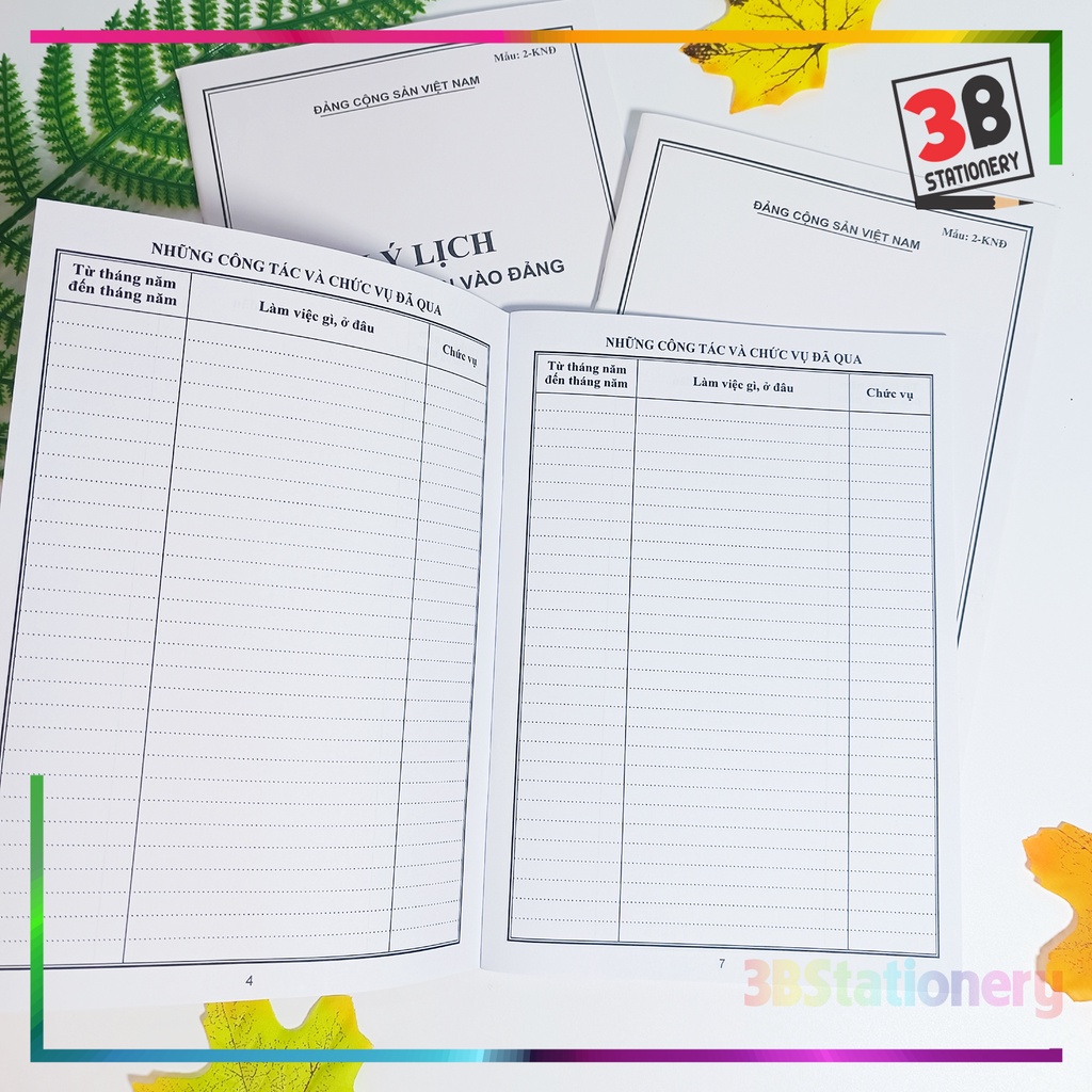 Lý lịch của người xin vào Đảng mẫu 02-KNĐ