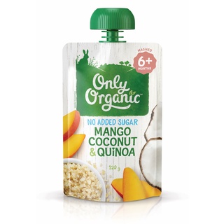 Dinh Dưỡng Ăn Dặm Xoài, Dừa, Hạt Diêm Mạch Only Organic 120g