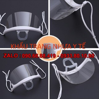 - Khẩu trang nhựa Y tế phun xăm thẩm mỹ, Spa - Khẩu trang y tế nhựa trong suốt - Khẩu trang y tế che miệng