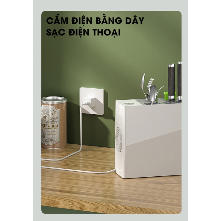 Máy sấy tiệt trùng CAO CẤP, máy khử trùng dao thớt - đũa thìa INOHA MS01