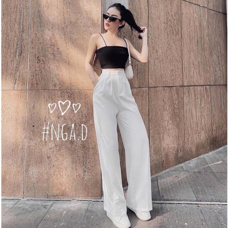 [Hàng Cao Cấp] Quần ống rộng suông nữ lưng cao, quần ống xuông nhiều màu chất Ruby Hàn dễ phối đồ | BigBuy360 - bigbuy360.vn
