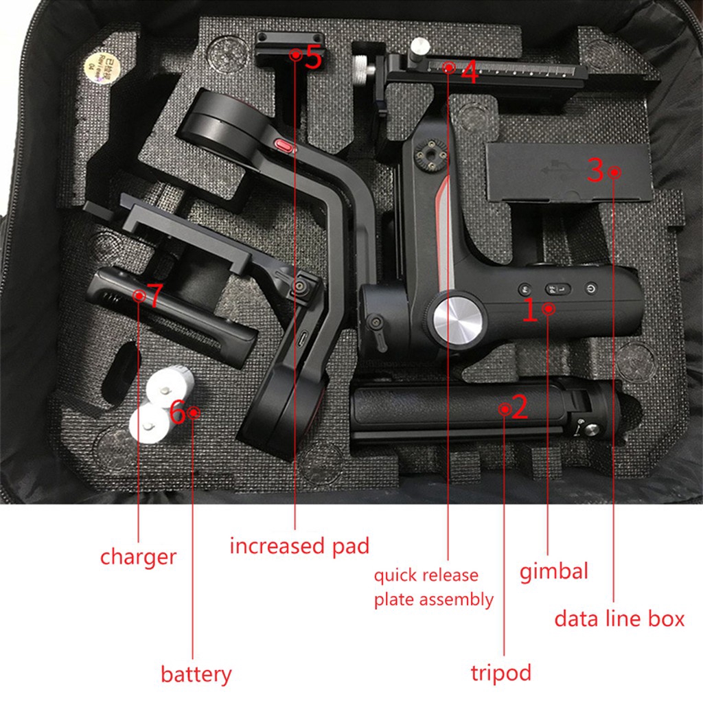For Zhiyun Weebill S Handheld Gimbal Stabilizer Storage Portable Shoulder Bag Handbag with Shoulder Strap | BigBuy360 - bigbuy360.vn