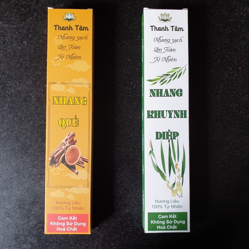 NHANG SEN THƠM THANH TÂM- NHANG SẠCH- AN TOÀN- HƯƠNG LIÊU 100% TỰ NHIÊN- KHÔNG CHẤT BẢO QUẢN- hộp 50 cây
