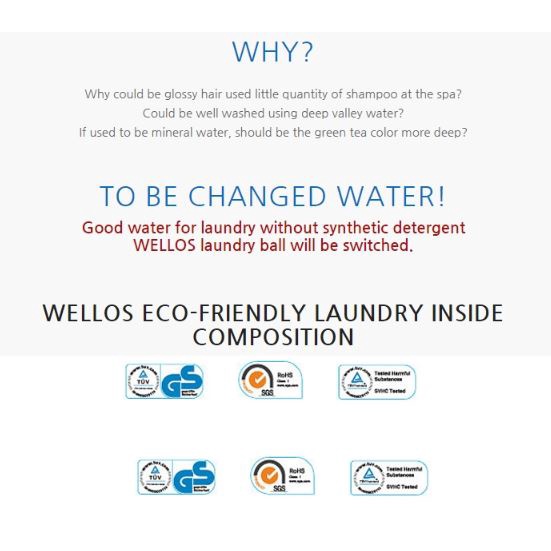 WELLOS Hàn Quốc LAUNDRY BALL Quả bóng giặt nước nhỏ bức xạ hồng ngoại