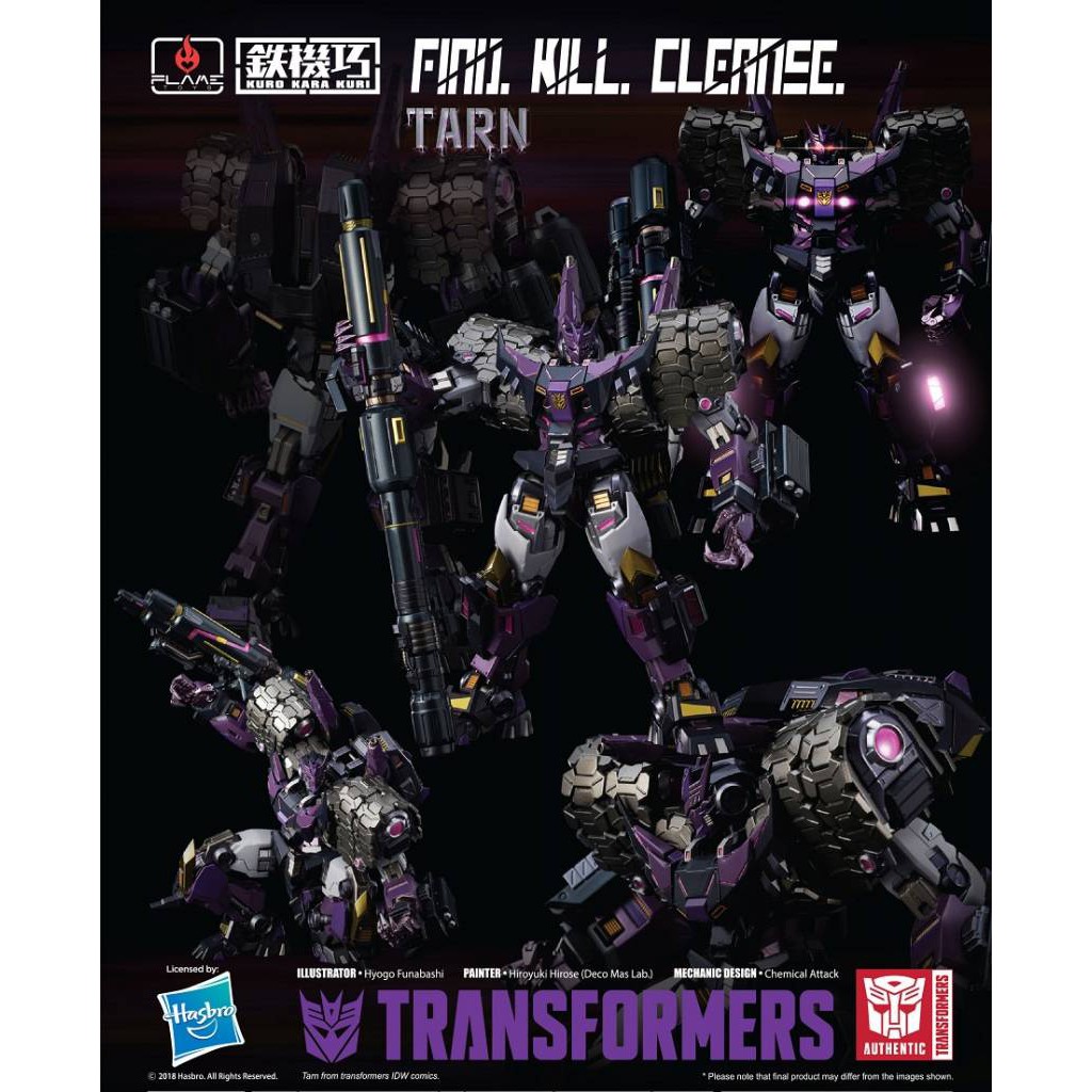 Mô Hình robot nonstran không chuyển đổi TRANSFORMERS FLAMETOY KURO KARA KURI 02 TARN