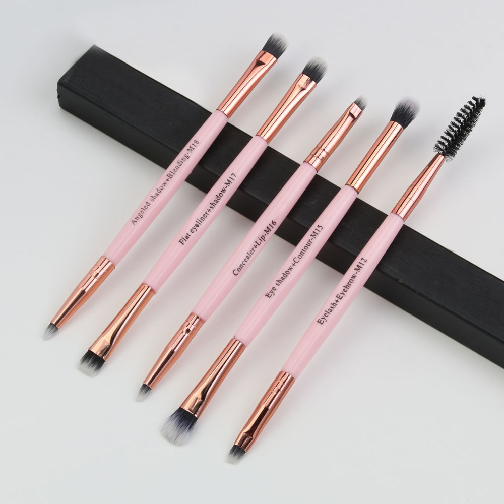 Set 5 cọ trang điểm MAGEFY cho phấn mắt/lông mày/ đánh nền và che khuyết điểm