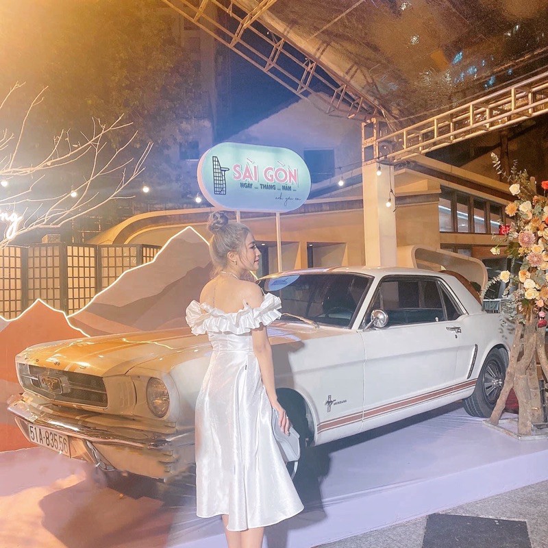 [Kiểu dài] Đầm dự tiệc trăng trễ vai bèo ngực CÓ MÚT NGƯC siêu dễ thương có lót toàn thân | BigBuy360 - bigbuy360.vn