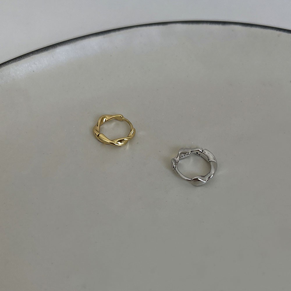 Đôi khuyên tai hình gợn sóng thời trang cho nữ