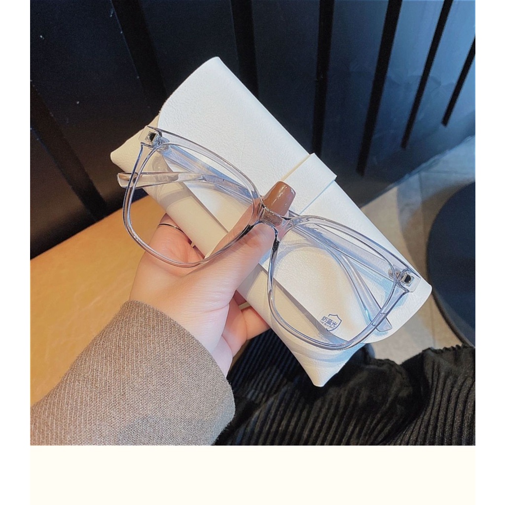 Mắt kính chống tia uv gọng nhựa màu sắc trong suốt thời trang sành điệu