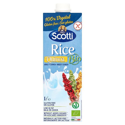 Sữa Gạo và Diêm Mạch Hữu Cơ Riso Scotti - ORGANIC Bio Rice Quinoa Drink - 1L