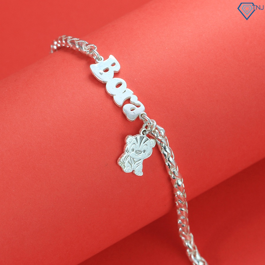 Vòng bạc cho bé khắc tên theo yêu cầu LTT0084 Trang Sức TNJ