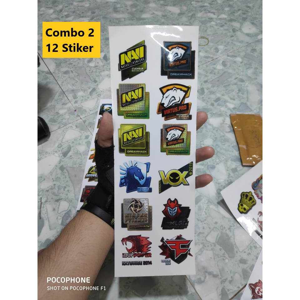 [+60 Mẫu] Stiker CSGO - Decal Không Viền và Nền Trắng - Chống Tia UV