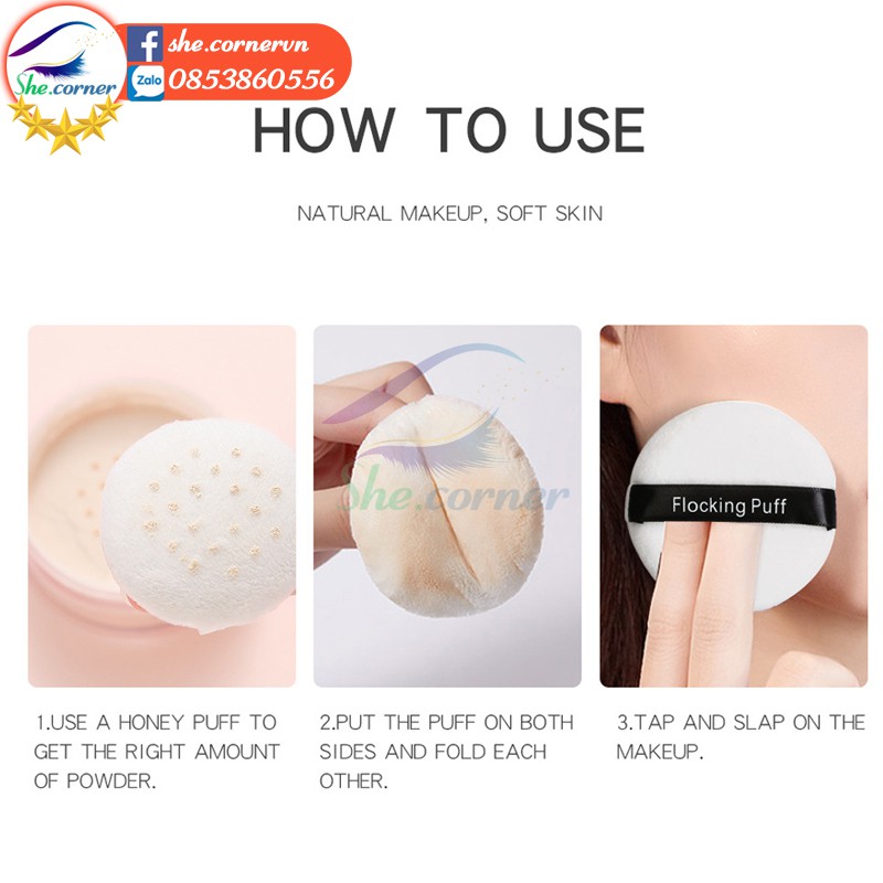 Bông dặm phấn MAANGE Flocking Honey Powder Puff MAG5809