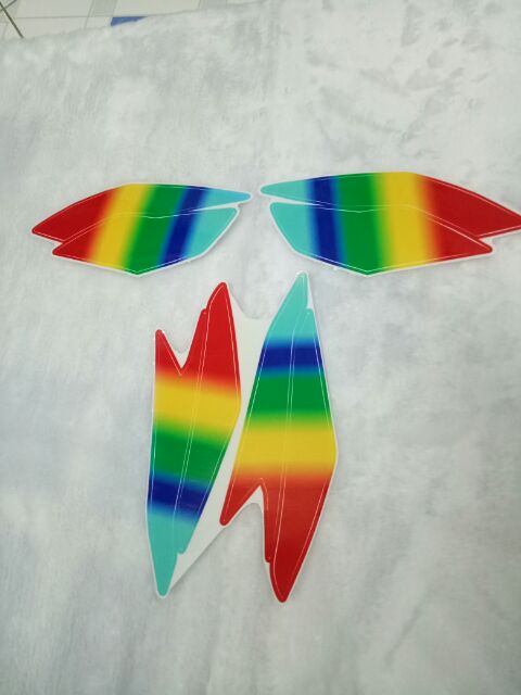 Tem logo -Combo 2 cặp tem dán demi xi nhan trước và sau dành cho xe winner nhiều màu