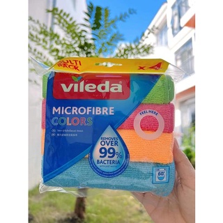 Set 4 khăn lau đa năng vileda