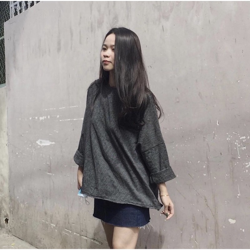 Thanh lý - ÁO THUN TAY DÀI LONG SLEEVE YELLOW STRIPES