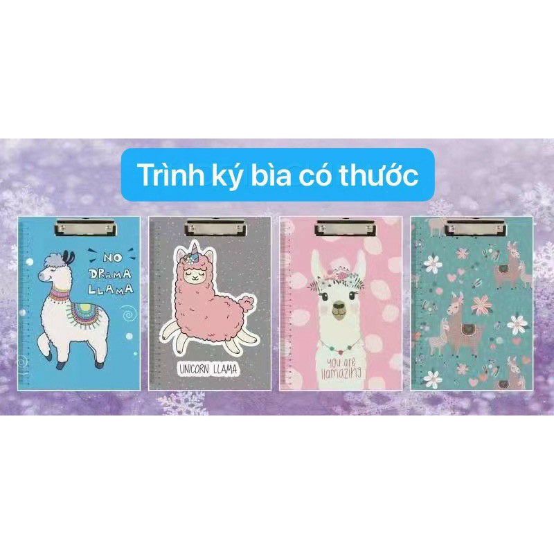 Bìa File Bảng Kẹp Tài Liệu Văn Phòng Cao Cấp Kẹp A4 Siêu Đáng Yêu