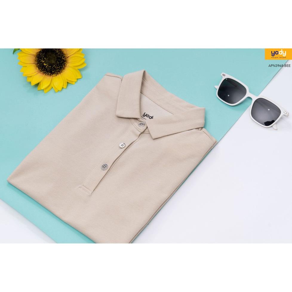 Áo Phông - Áo Polo Modal Nữ YODY Có Cổ Mềm Mướt, Đàn Hồi Tốt, Thời Trang Công Sở - Mã SP: APN3968 New .
