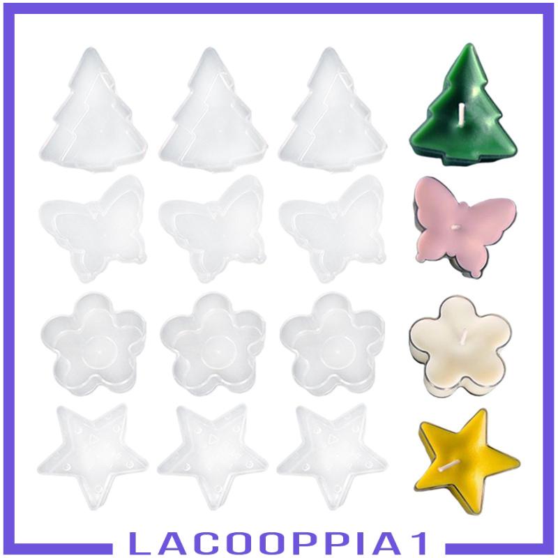 [Lacooppia1] Cốc Nhựa Trong Suốt Đựng Nến Nhiều Hình Dạng