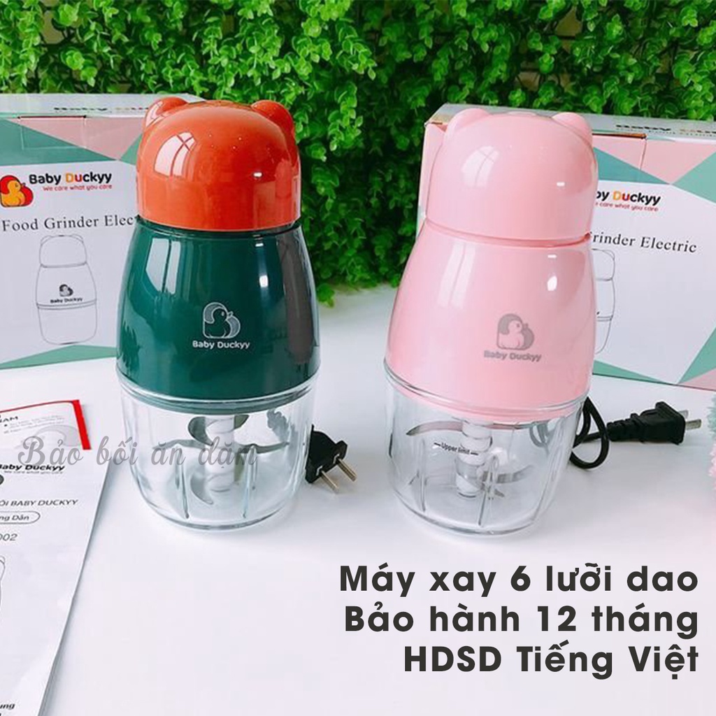 Máy xay ăn dặm đa năng Baby Duckyy 6 lưỡi chính hãng, bảo hành 12 tháng