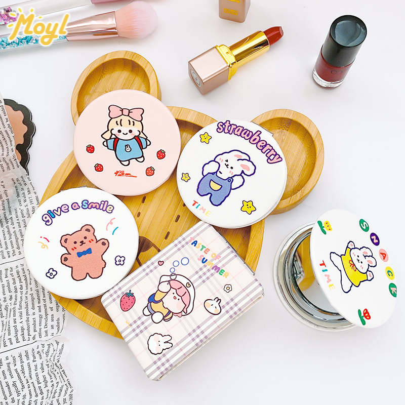 Gương Trang Điểm Mini Hình Hoạt Hình Đáng Yêu Phong Cách Nhật Bản
