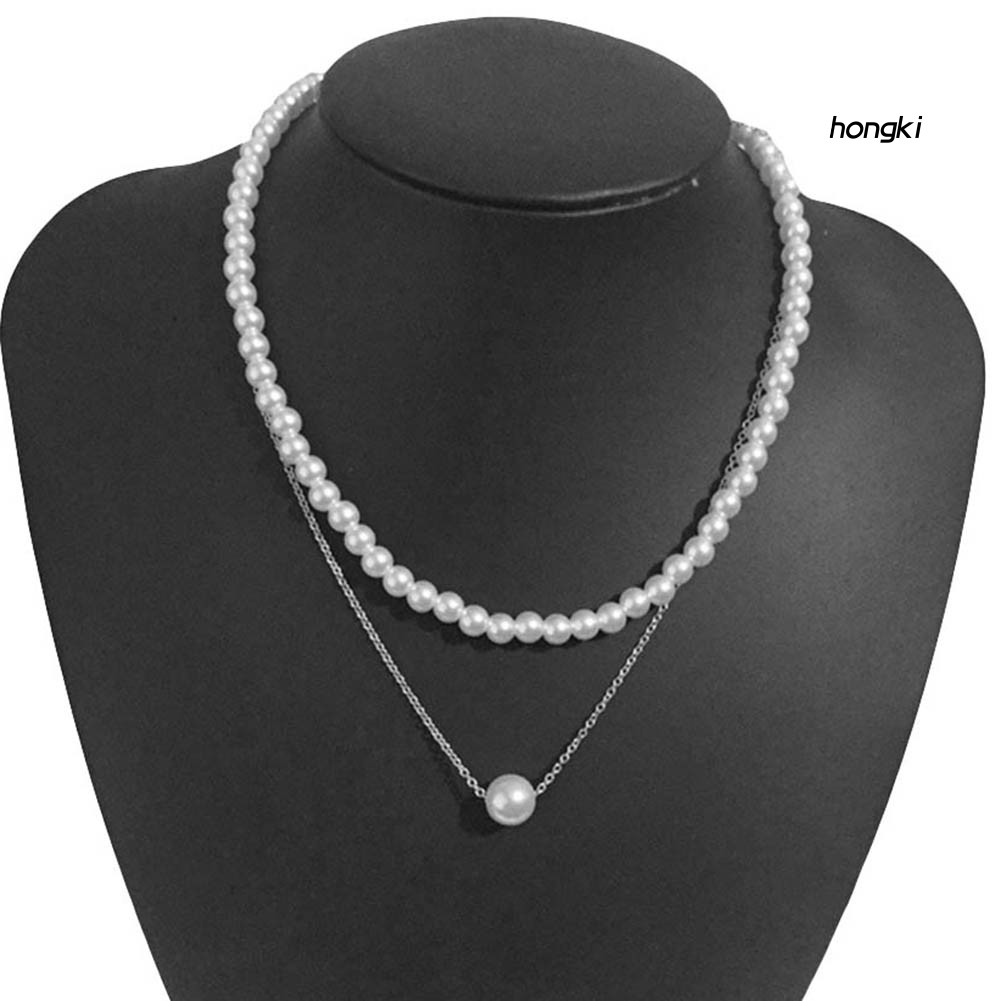 vòng cổ Hợp Kim Đính Ngọc Trai Giả Xinh Xắn