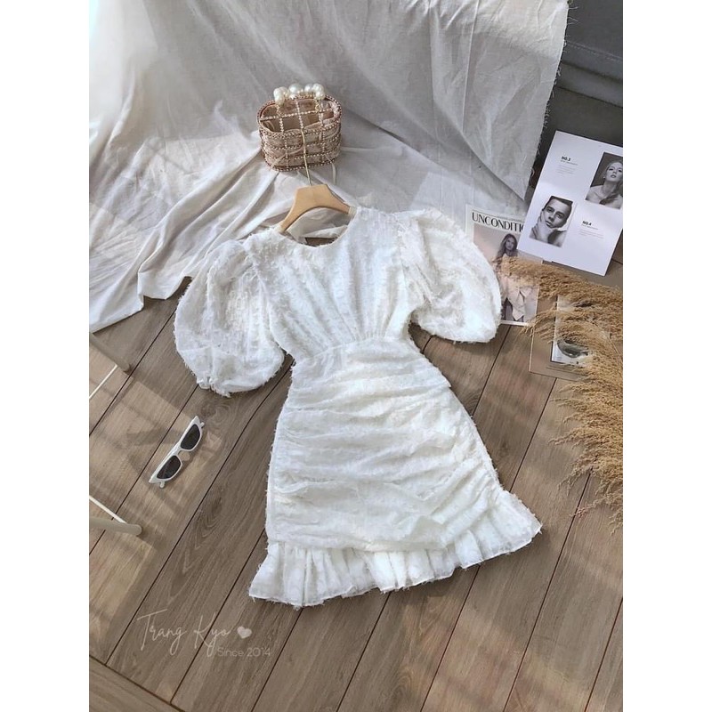 VÁY VOAN PHẨY DÚM SƯỜN ĐUÔI CÁ | BigBuy360 - bigbuy360.vn