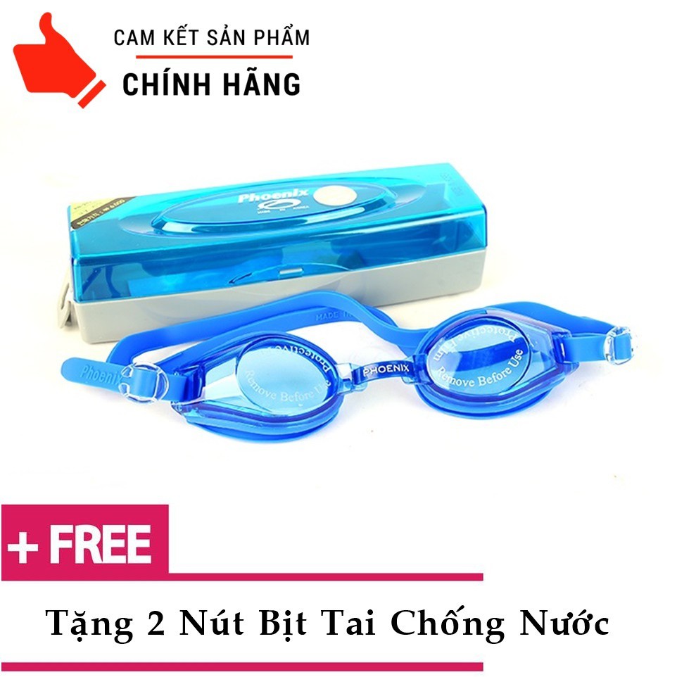 Kính bơi Phoenix Hàn Quốc kèm 2 nút bịt tai chống nước