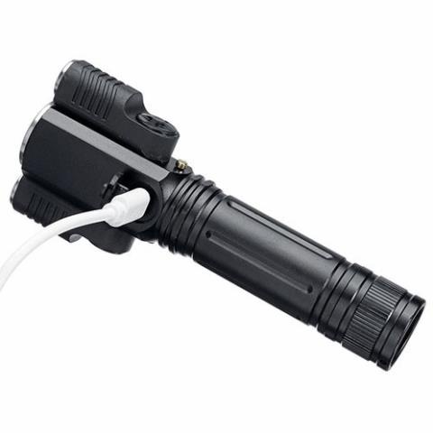 Đèn pin 3 pha 3 bóng siêu sáng xoay 360 độ chống thấm sạc pin ( tuyển khách sỉ)