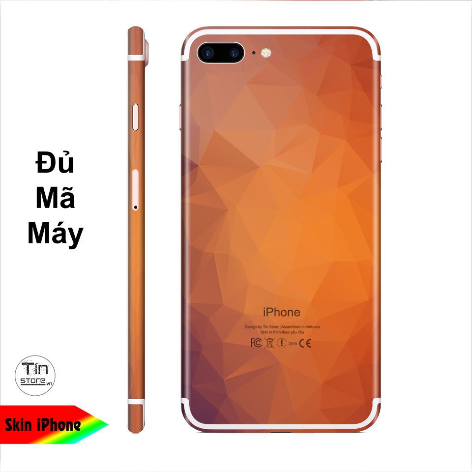 Miếng dán skin hình Vân kim cương - BG0012 cho iPhone ( có đủ mã máy )