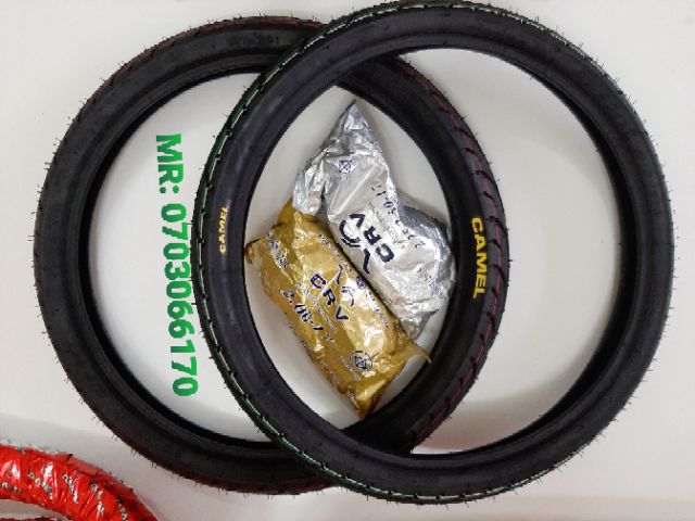 CẶP VỎ RUỘT CAMEL 60.80,70.80 GẮN XE WAVE DREAM, SIRIUS, EXCITER VÀ CÁC DÒNG XE