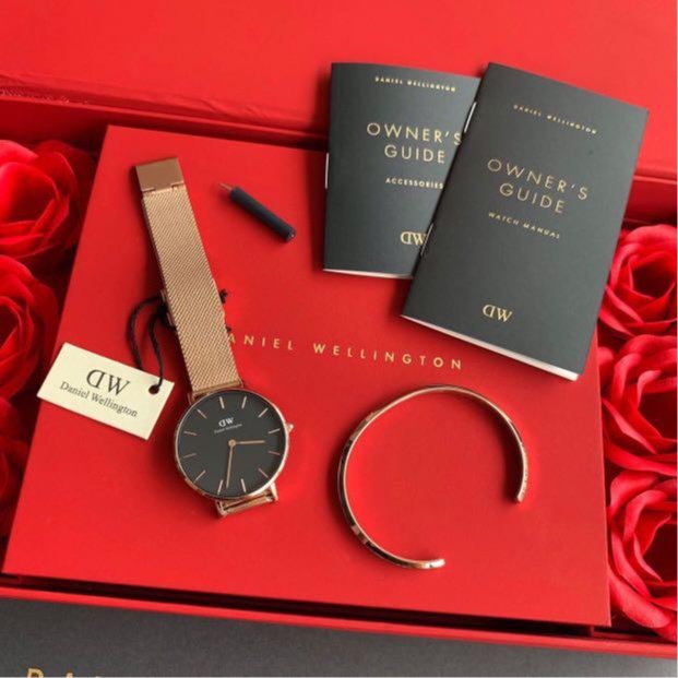 Đồng hồ nữ daniel wellington classic petite dây kim loại dw chính hãng fullbox check code