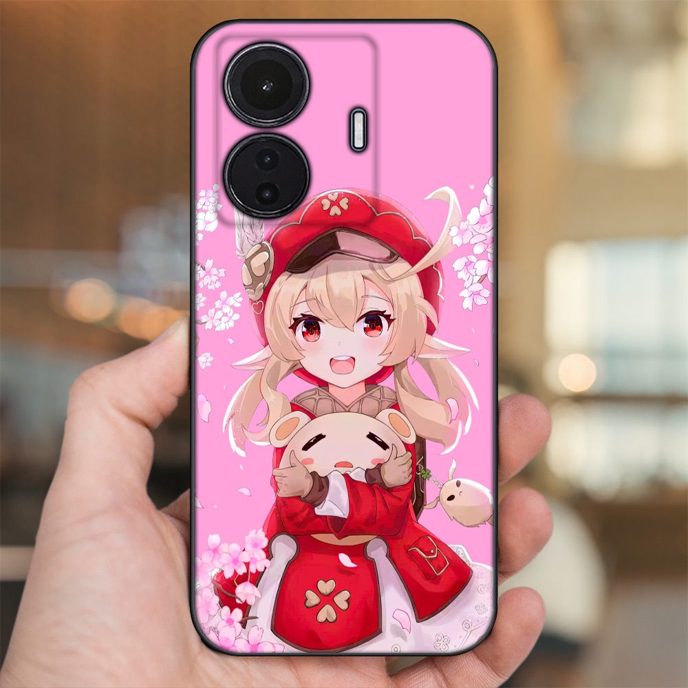 Ốp lưng Vivo S15e viền đen in hình Klee Genshin Impact