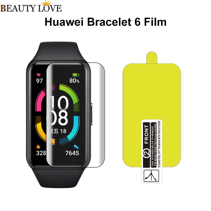 Set 5 Miếng Dán Màn Hình Bằng TPU Hydrogel Cho Huawei Honor Band 6 / en Huawei Honor Band 6