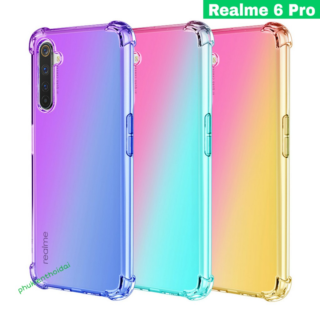 Ốp lưng Oppo Realme 6 Pro / Realme C35 dẻo TPU đa sắc nhiều màu chống sốc chống ố vàng cao cấp 2