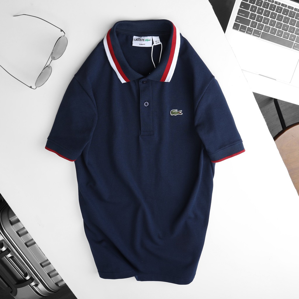 Áo Polo Nam Phối Sọc Cổ Thời Trang, HÀNG VNXK vải cotton co giãn 4 chiều, thấm hút mồ hôi cực tốt | BigBuy360 - bigbuy360.vn