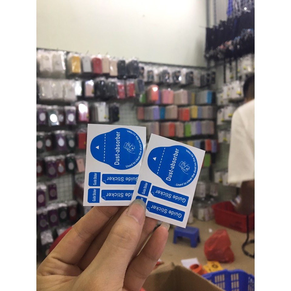 [Deal 1k ] Sticker lấy bụi, hít bụi hỗ trợ dán cường lực, Tấm dán hít bụi khi dán kính cường lực