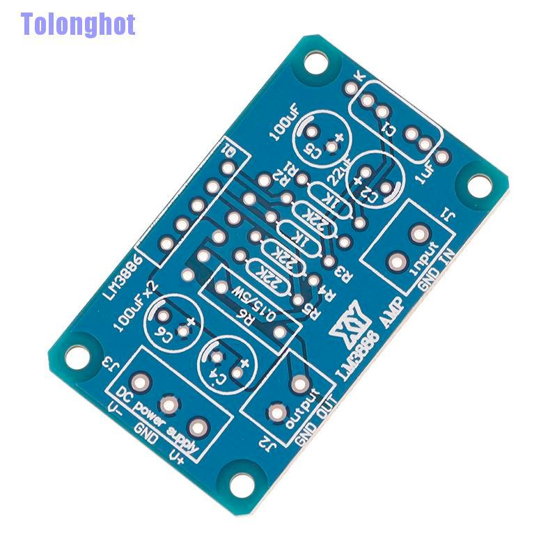 Tolonghot> DC ±20-28V 68W LM3886TF HIFI power amplifier board PCB parallel bare board