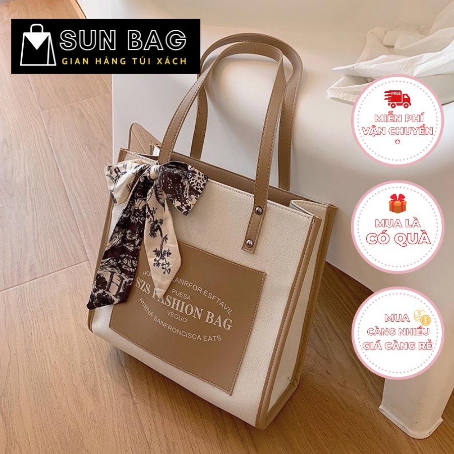 Túi Tote nữ đeo vai, dùng đi làm, đi chơi, đi học, chất da đẹp, thời trang cao cấp SunBags SB244