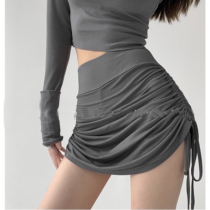 [ Hàng Cao Cấp Loại 1 + Ảnh Thật ] Quần Giả Váy Lưng Cao Dáng Ôm Phối Dây Rút Quyến Rũ Cho Nữ Goon Women's | BigBuy360 - bigbuy360.vn