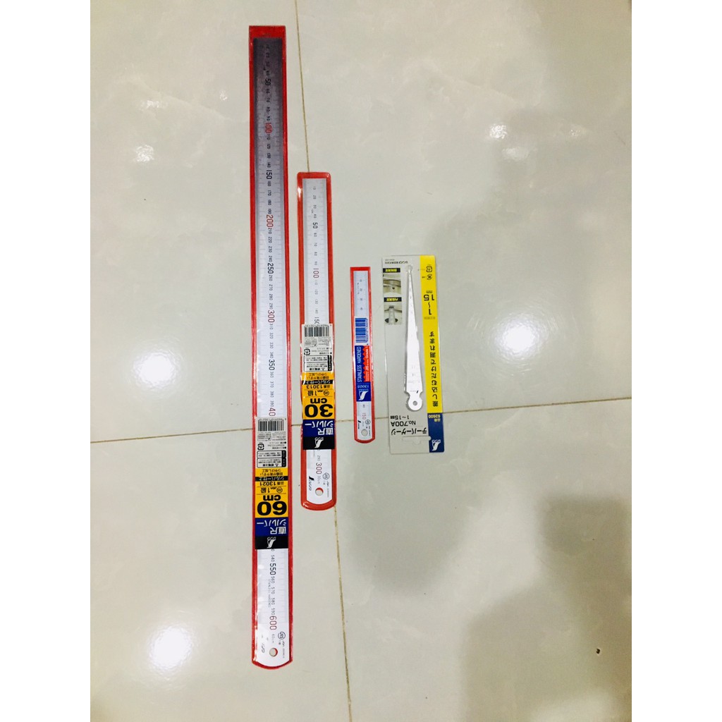 Thước lá shinwa Nhật Bản, Thước mạ Crom 13005