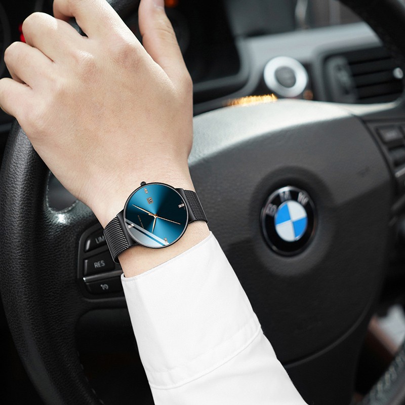 Đồng hồ nam thời trang HANNAH MARTIN - Model HM-901v- thép không gỉ Milan - bảo hàn | BigBuy360 - bigbuy360.vn