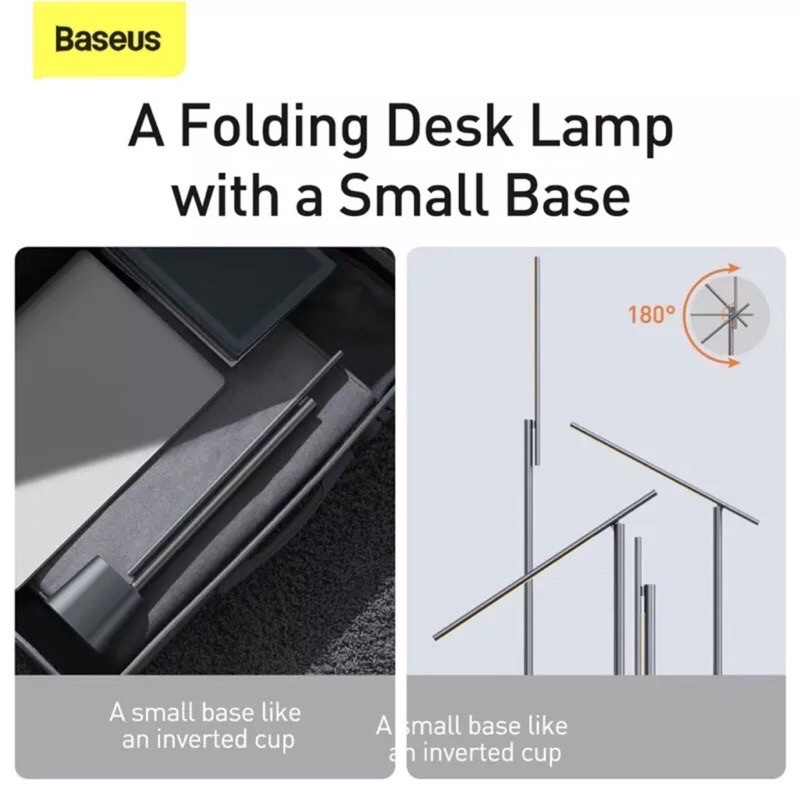 Đèn học chống cận để bàn chính hãng Baseus pin 3300mah