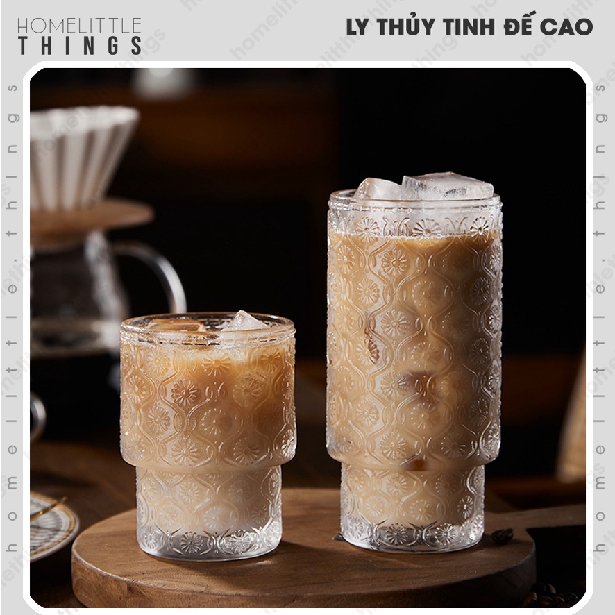 Ly thủy tinh cốc thủy tinh uống nước &amp; cà phê sang trọng