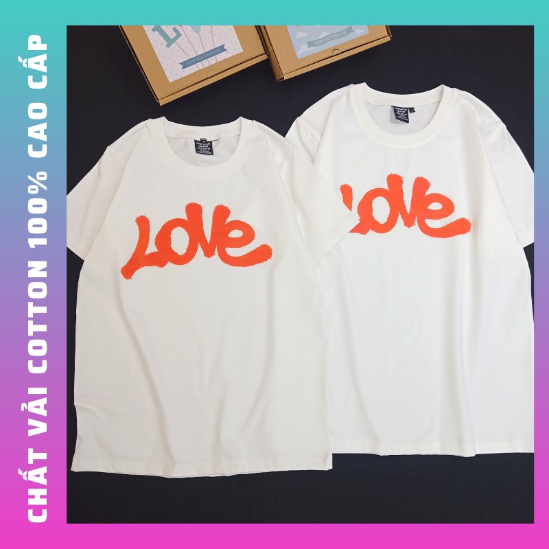 Áo thun cặp nam nữ đang được yêu thích nhất của ❤️COUPLE STORE❤️ form áo unisex chất đẹp thun cotton 100% cao cấp 54