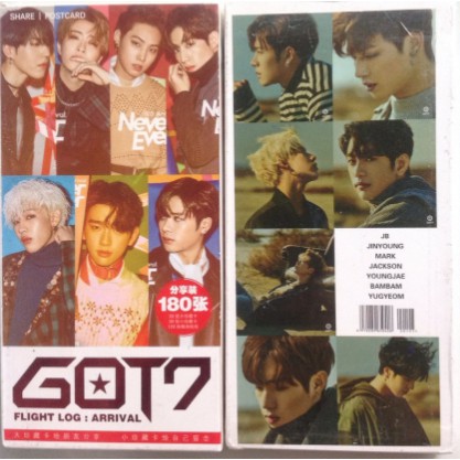 Postcard nhóm nhạcKpop GOT7mẫu mới