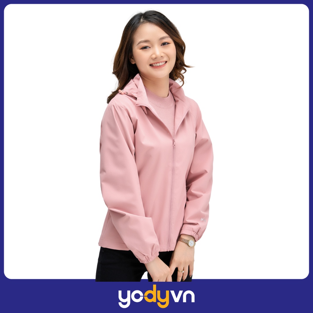 Áo gió Yody nữ, áo khoác gió nữ hai lớp vải dù lót lưới chống nước, chống nắng, hàng cao cấp AKN4024