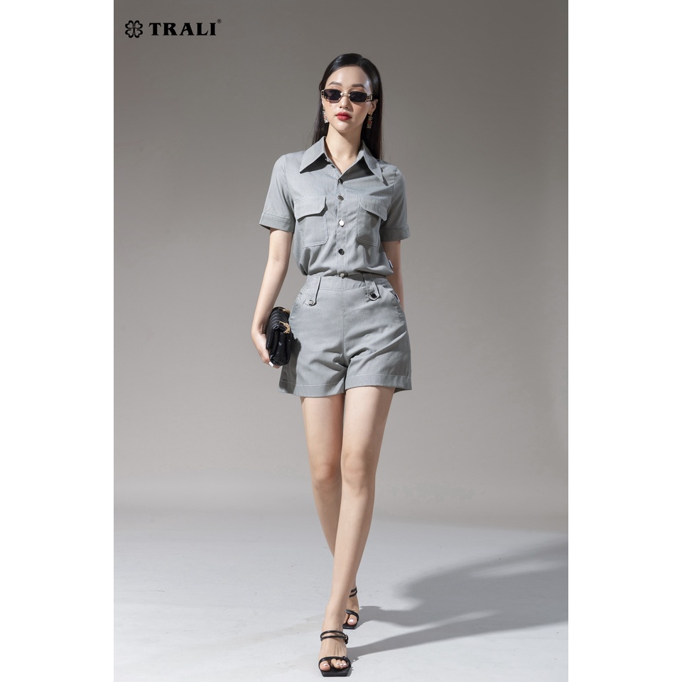 QUẦN SHORT NỮ MÀU GHI TRALI 75004